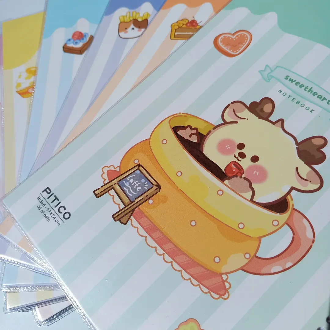 دفتر مجلد سیمی ۴۰ برگ پیتیکو سری sweet