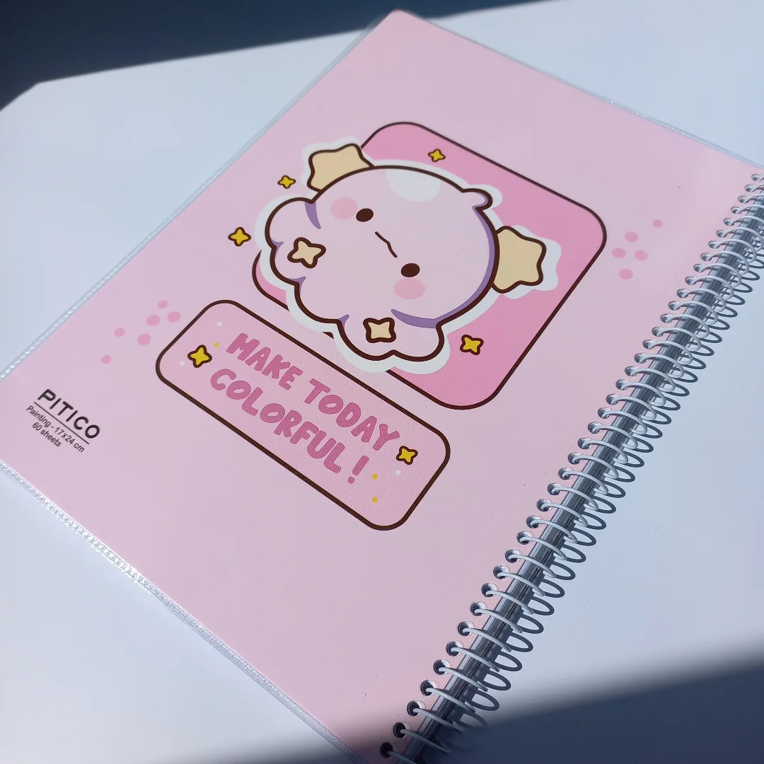 دفتر نقاشی سیمی 60 برگ پیتیکو سری colorful