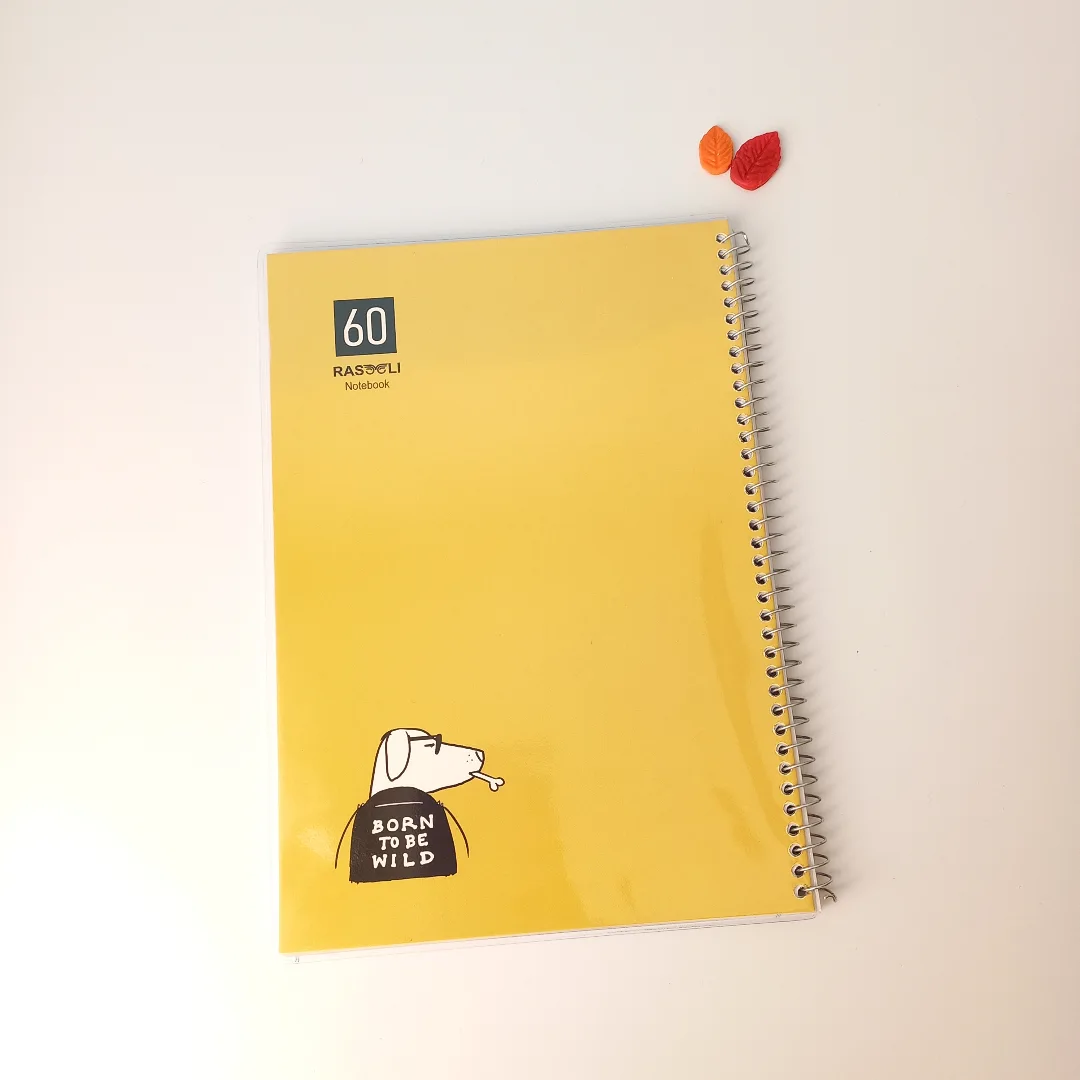 دفتر سیمی ۶۰ برگ مجلد طرح مینیمال