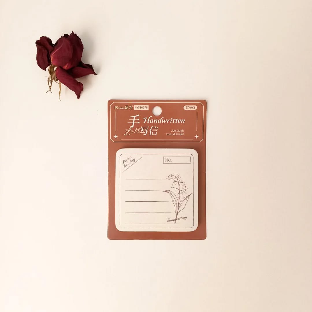 استیک نوت طرح وینتج ۶۰ برگ